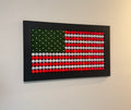Custom Built, Golf themed-American Flag wall mount.