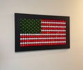 Custom Golf Themed American Flag Wall Mount