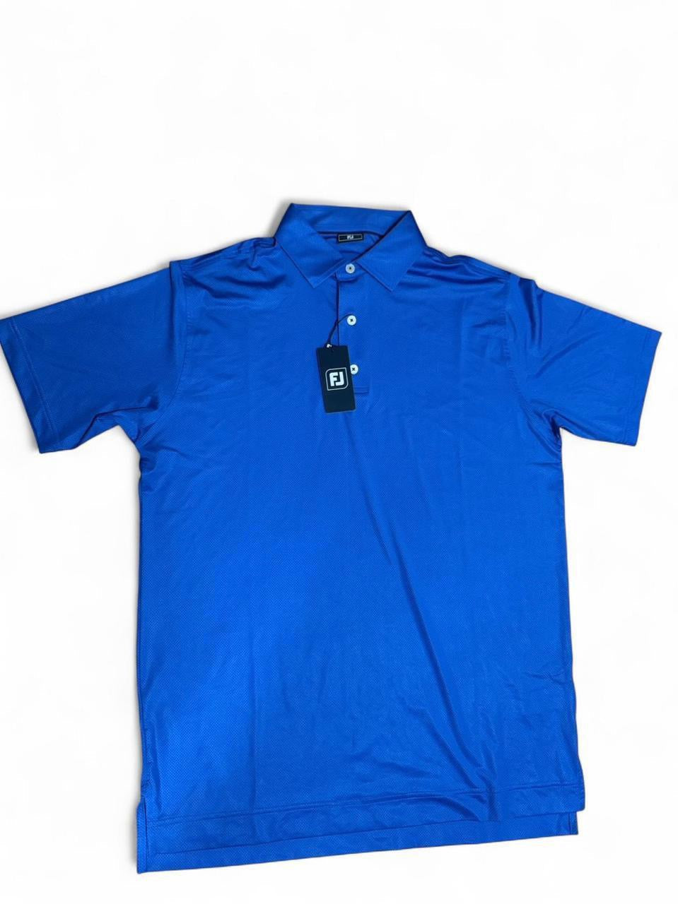 FootJoy performance tonal dot lisle golf polo “Royal” shirt Size M