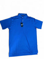 FootJoy performance tonal dot lisle golf polo “Royal” shirt Size M