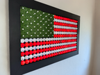 Custom Golf Themed American Flag Wall Mount