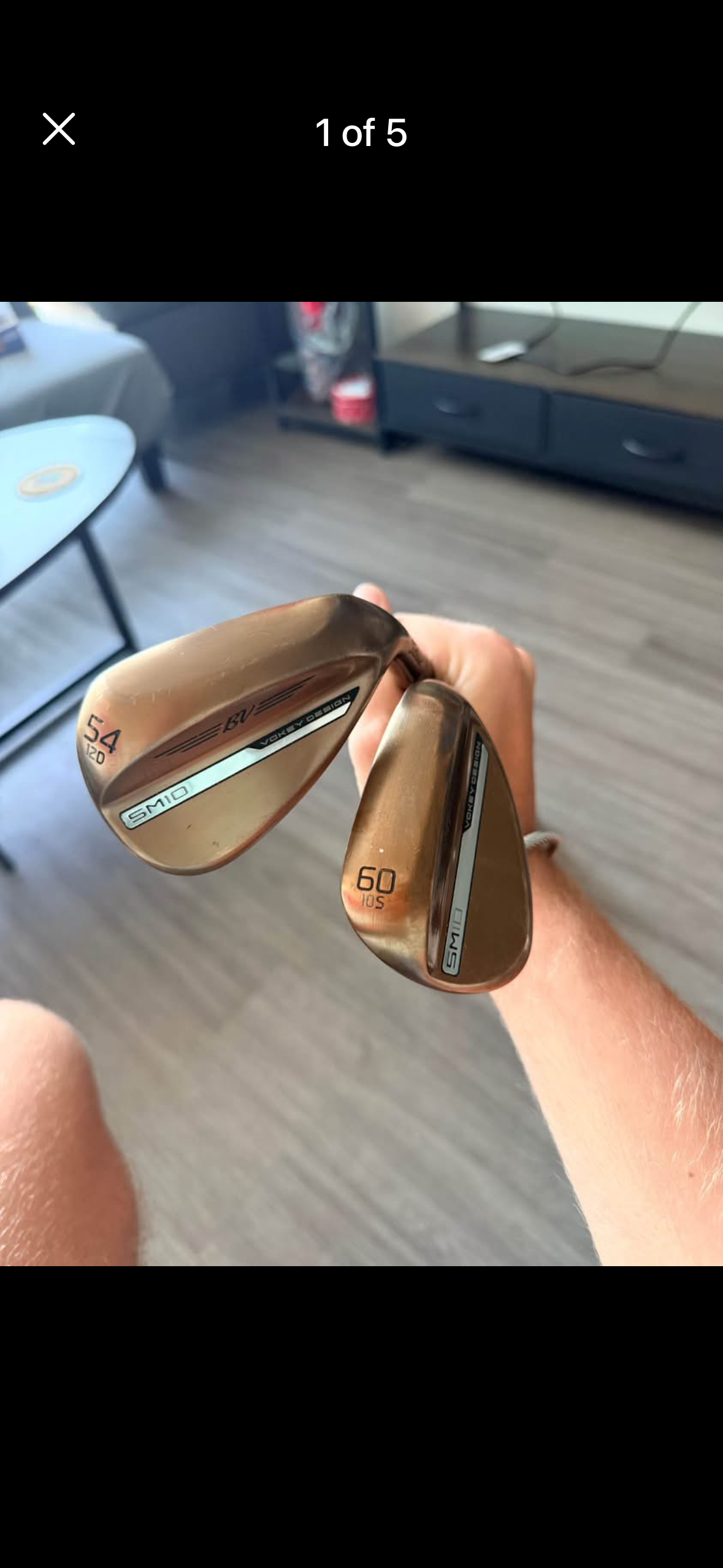 Titleist Vokey SM 10 OIL CAN- 56 and 60 Degree.. Brand New Grips