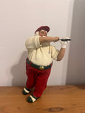 Vintage Golfing Santa Claus Decoration