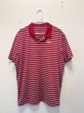 Nike dri-fit striped golf polo