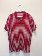 Nike dri-fit striped golf polo