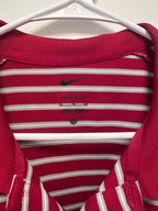 Nike dri-fit striped golf polo