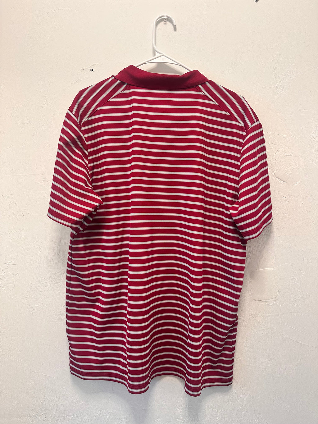 Nike dri-fit striped golf polo