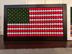 Custom Golf Themed American Flag Wall Mount